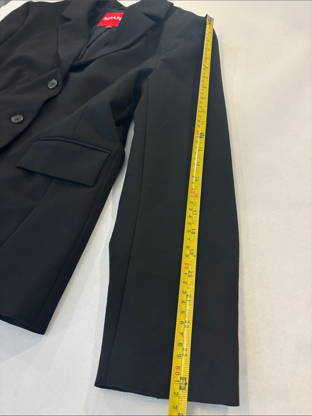 SPANX Women’s Black Two-Button Closure Tailored Blazer. Business- Casual. Large - Picture 11 of 11